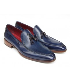 Patina Blue  Tassel Loafers