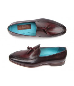 Black Purple Patina Loafers