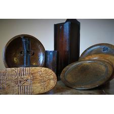  Domestic Treen & Oak Boxes