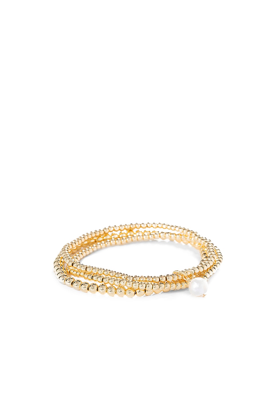 Empress Pearl Bracelet Set in Gold 