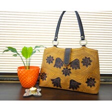 Cords Craft Hand Tooled Large Tote Leather Bag for Women image 1