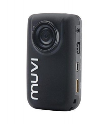 Veho VCC-005-MUVI-HD10 Mini handsfree actionCam with wireless remote and 4 GB Memory, includes helmet mounting bracket.