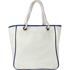 All Natural Cotton Canvas Bag with Rope Handles, FemmePromo logo imprint - Femme Promo
