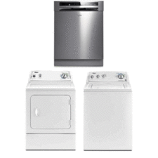 WHIRLPOOL HOME APPLIANCES SET WASHER DRYER AND DISHWAHER 220-240 VOLTS 50HZ PACKAGE 4