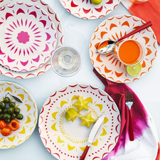 Bright Shapes Melamine Plates | west elm