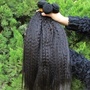7A Malaysian Kinky Straight Hair Weaves 100% Virgin Human Hair Extension 3pcs Hair Bundles Coarse Yaki Virgin Hair