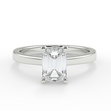 Allium Emerald Diamond Engagement Ring