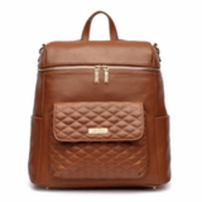 Monaco Diaper Bag | Caramel Brown