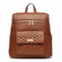 Monaco Diaper Bag | Caramel Brown