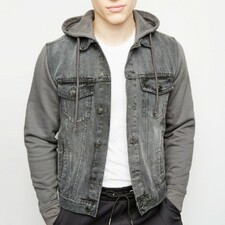 Wholesale Stone Grey Hooded Jacket Manufacturer in USA