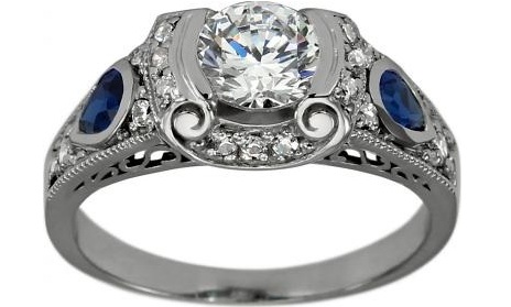 Antique Style Engagement Rings