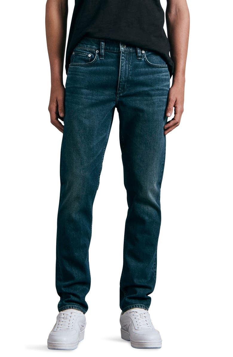 Fit 2 Authentic Stretch Slim Fit Jeans, Main, color, EDGEWOOD