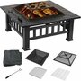 18'' H x 32'' W Wood Burning Outdoor Fire Pit Table
