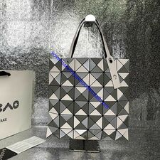Issey Miyake Lucent Bi-color Tote Grey