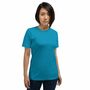 BLUE TURQUOISE HALF SLEEVE T-SHIRT WOMENS