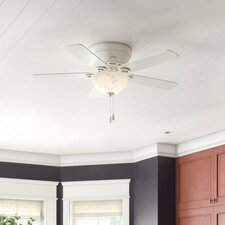 42'' Conroy 5 - Blade Flush Mount Ceiling Fan with Pull Chain and Light Kit Included