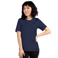 WOMEN'S CHIC BLUE T-SHIRTS WITH ROUND NECK AND HALF SLEEVES