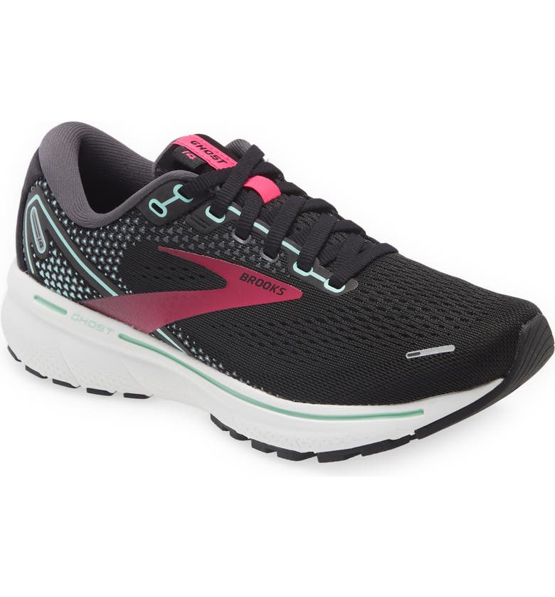 Ghost 14 Running Shoe, Main, color, BLACK/ PINK/ YUCCA
