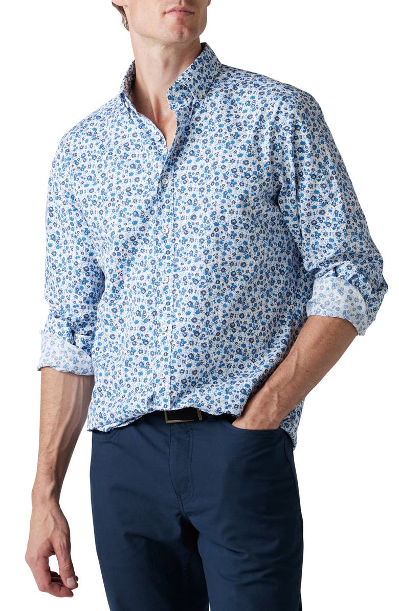 Port Hardy Cotton Button-Down Shirt, Main, color, INK