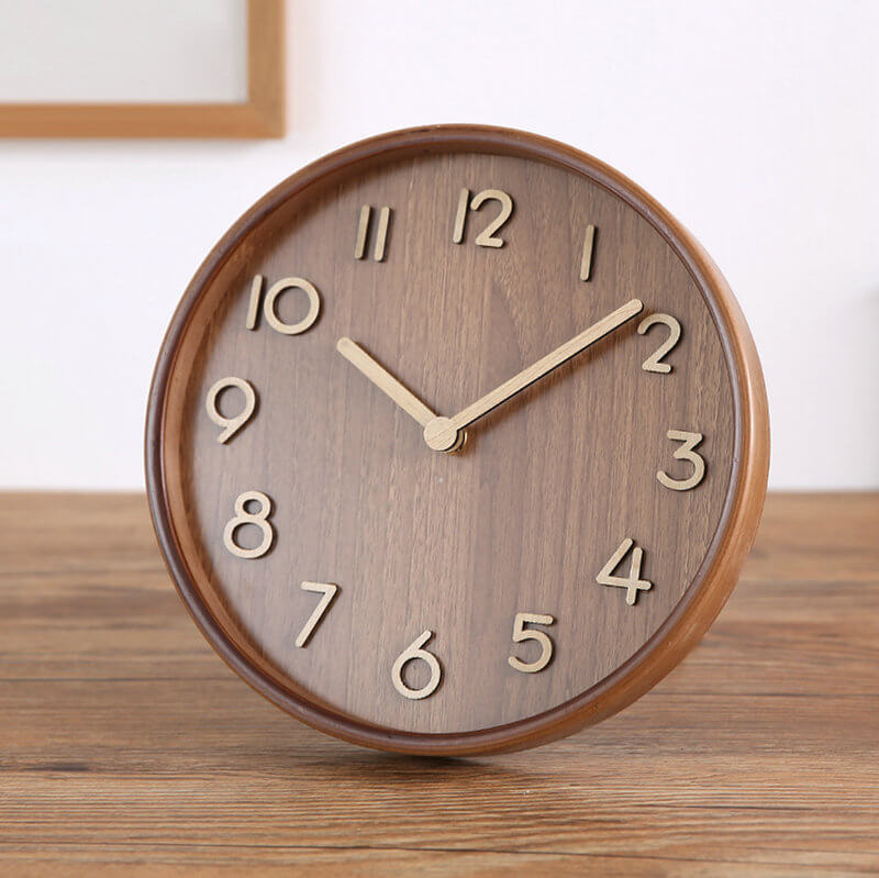Table Wood Clock