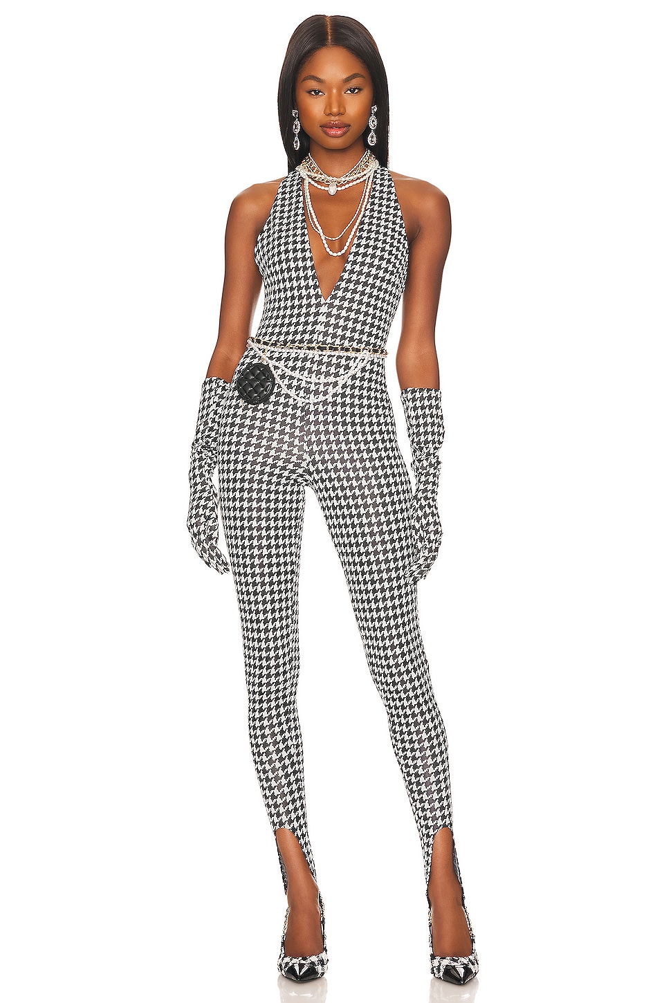 Hyperion Jumpsuit in Black &amp; White 