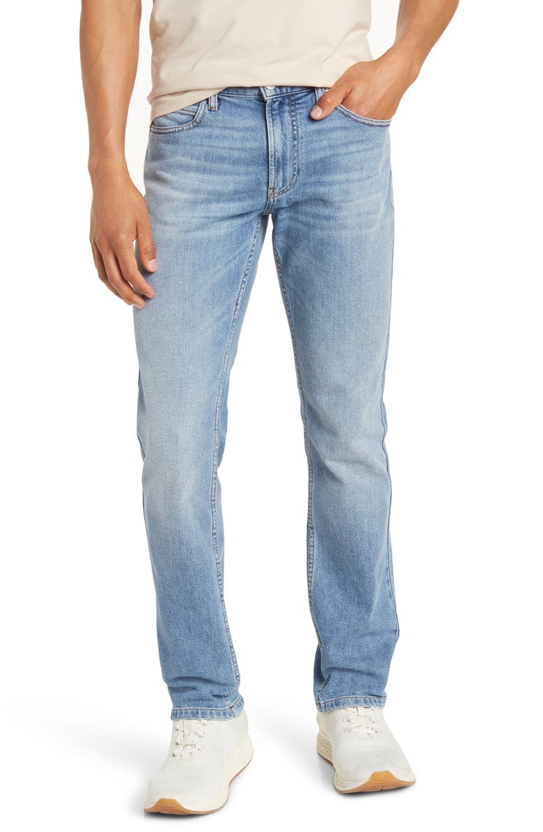  Men's Stretch Cotton Jeans, Main, color, SOLID DARK BLUE