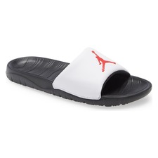 JORDAN Nike Break Slide Sandal, Main, color, BLACK/ UNIVERSITY RED/ WHITE