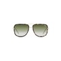 QUAY AUSTRALIA All In 50mm Navigator Sunglasses, Main, color, MILKY GREEN / GREEN FADE