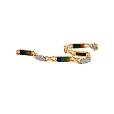 Ammolite Bracelet in 14K Yellow Gold