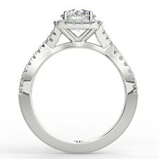 Daisy Round Engagement Diamond Ring