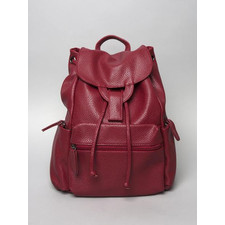 Red Textured Backpack