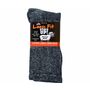 Loose Fit Marled Merino Wool Crew Socks to 5E - Navy - 1pr
