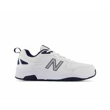 New Balance 857v3 Cross-Training White with Navy Shoes