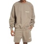 FEAR OF GOD ESSENTIALS Cotton Blend Crewneck Sweatshirt, Main, color, DESERT TAUPE