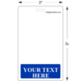 3" x 5" Vertical Badge Budd...