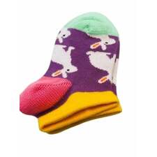 Toddler Combed Cotton Ankle Assorted 3-Pack Socks