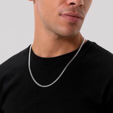 Sterling Silver 4.2mm Diamond Cut Cuban Chain Necklace