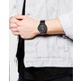 ASOS Minimal Watch In Black With Leather Strap