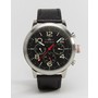 Tommy Hilfiger Jake Chronograph Leather Watch In Black 1791232