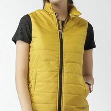 Wholesale Light Yellow Sleeveless Jacket