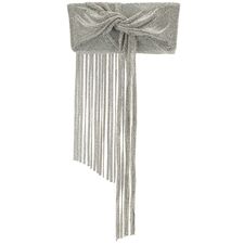 Cult Gaia Banu Mini Fringe Clutch in Clear | REVOLVE