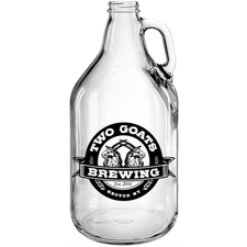 64 oz. Clear Glass Growler