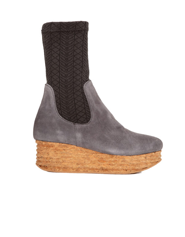 NIKA GREY SOCK BOOT