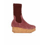Nika Burgundy Boot Cork sol...