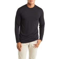 TRAVISMATHEW The Crew Long Sleeve T-Shirt, Main, color, BLACK
