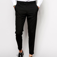 Jet black men’s recycled pants