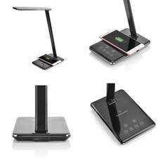 Dimmable Folding Bedside Table Lamp With Qi Wireless Charger