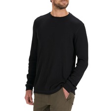 VUORI Waffle Crewneck T-Shirt, Main, color, BLACK