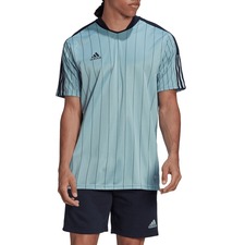 ADIDAS Tiro Stripe Performance Soccer Jersey, Main, color, ALMOST BLUE/ INK