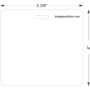 3 ⅜" x 4" Extra Large Horizontal Blank Badge Buddies®